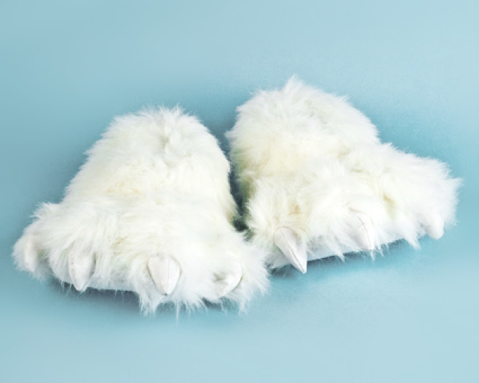 fluffy claw slippers