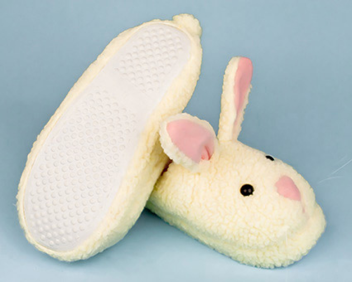 fluffy bunny slippers for adults