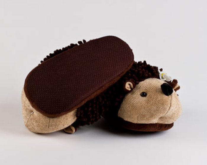 Children's Fuzzy Hedgehog Animal Slippers 3