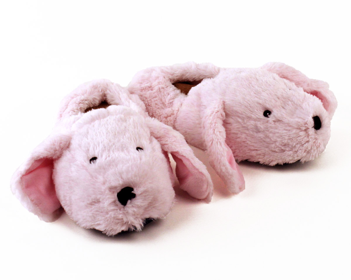 pink bunny house shoes