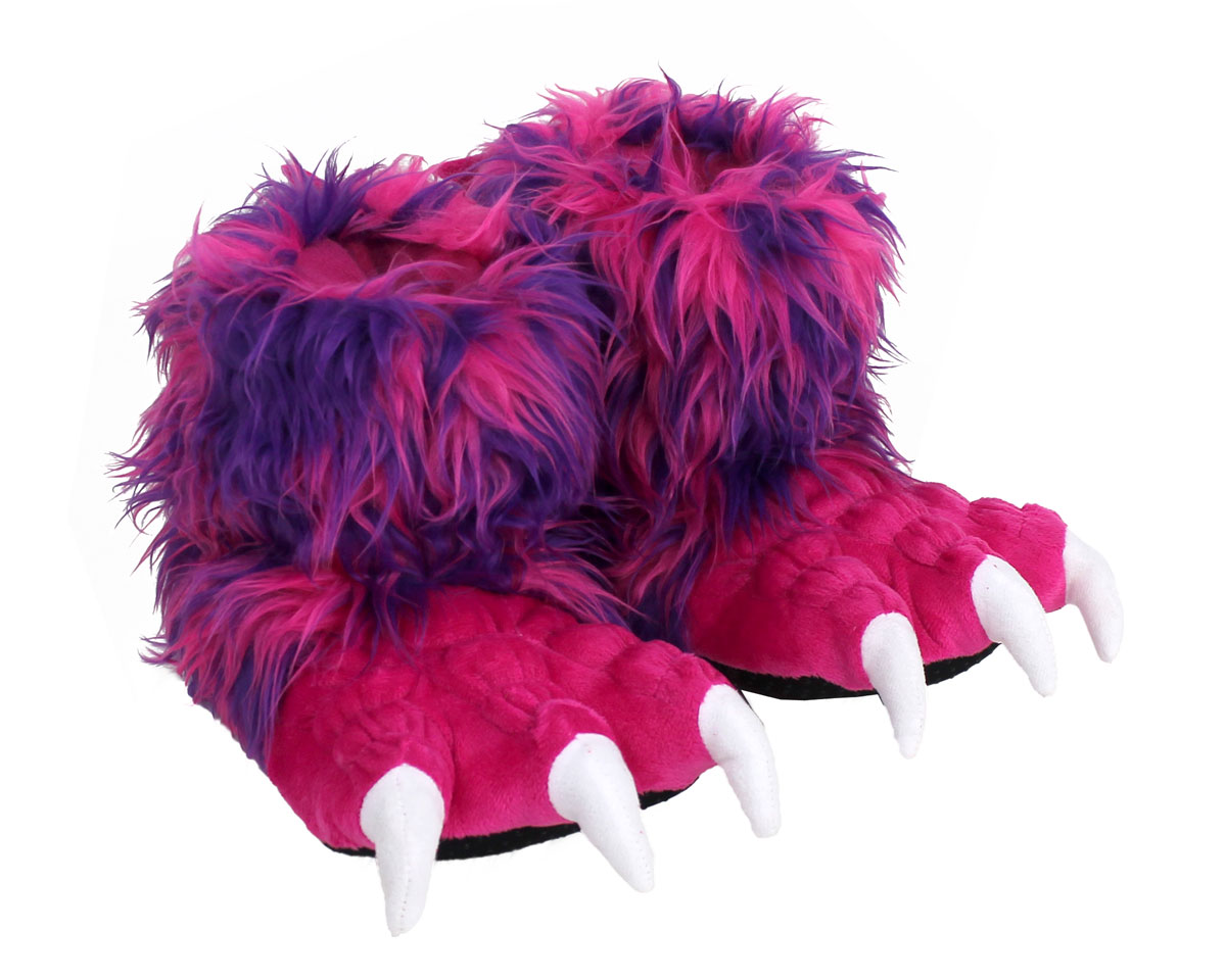 Monsters Inc Girls Pink Slippers Size M-L GUC