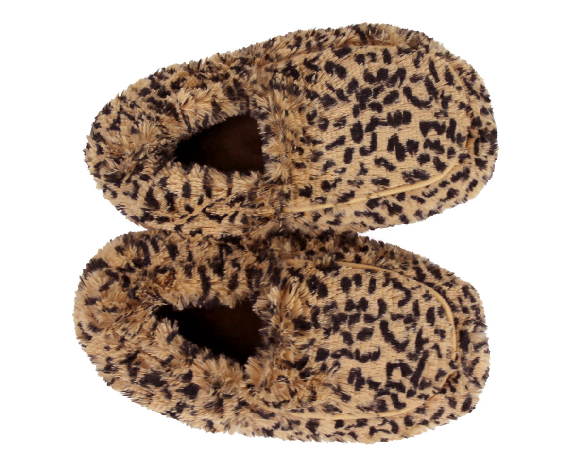 leopard boot slippers