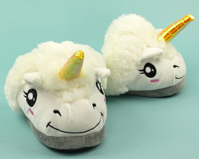 Unicorn Slippers | Plush Unicorn Slippers for Men, Women & Kids