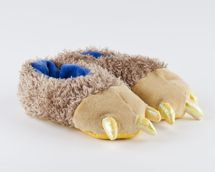 Toddlers Brown Bear Feet Slippers