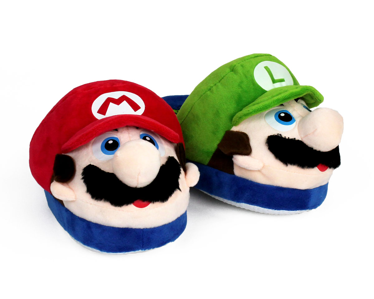 mario slippers boys