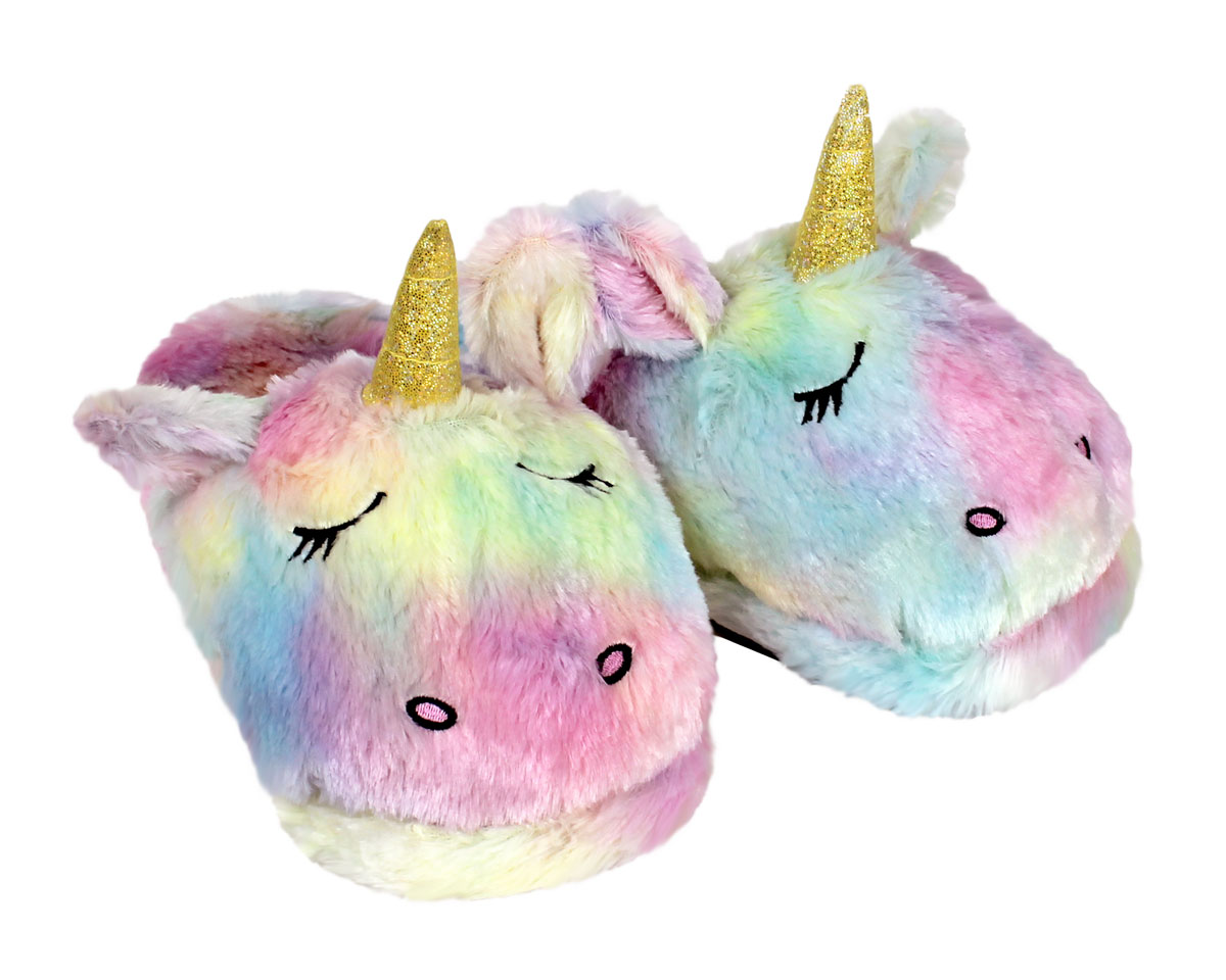 Unicorn Slippers | Rainbow Unicorn Slippers