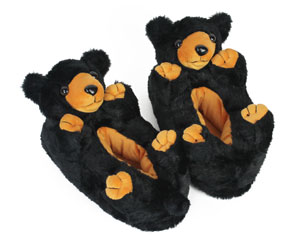 Black Bear Slippers