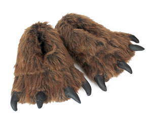 Grizzly Bear Paw Slippers