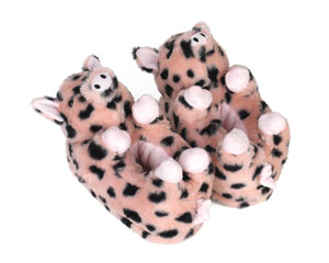 Kids Spotted Pig Slippers